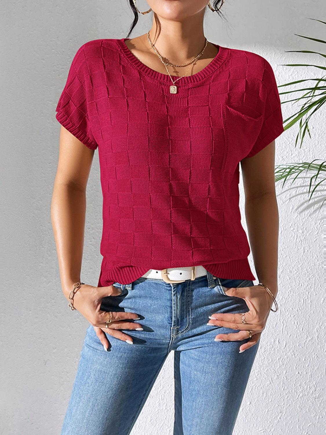 Square Knit Top in 7 Colors - Olive Ave