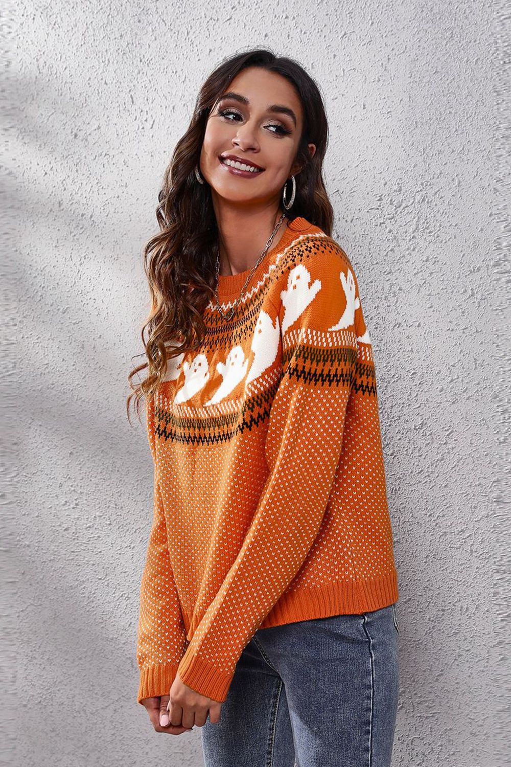 Halloween Sweater in 7 Patterns and Colors