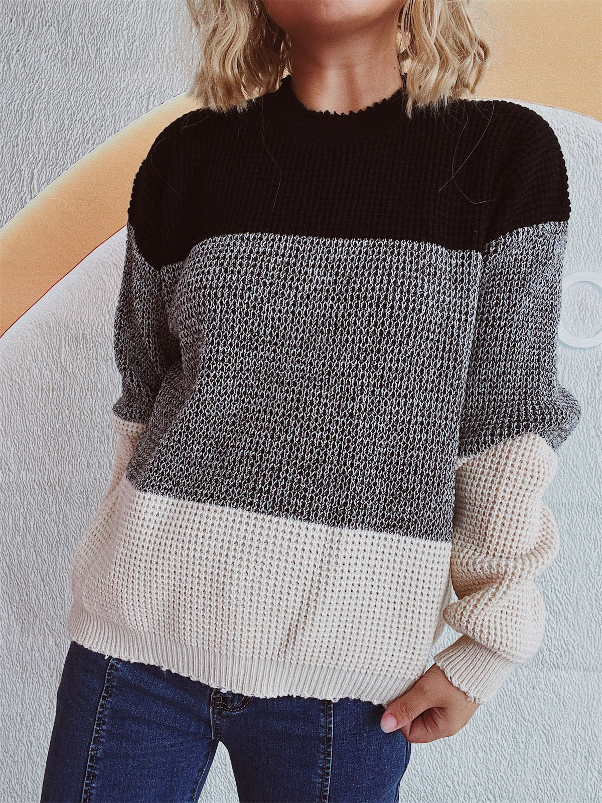 Color Block Sweater in 3 Colors