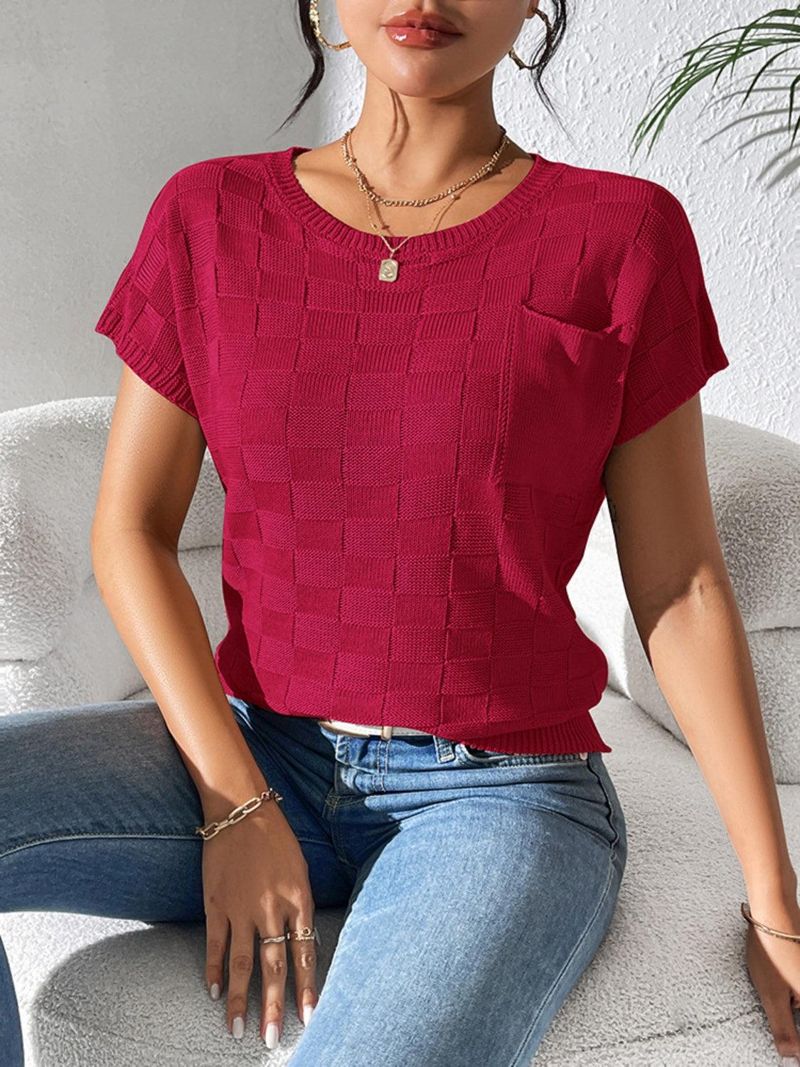 Square Knit Top in 7 Colors - Olive Ave