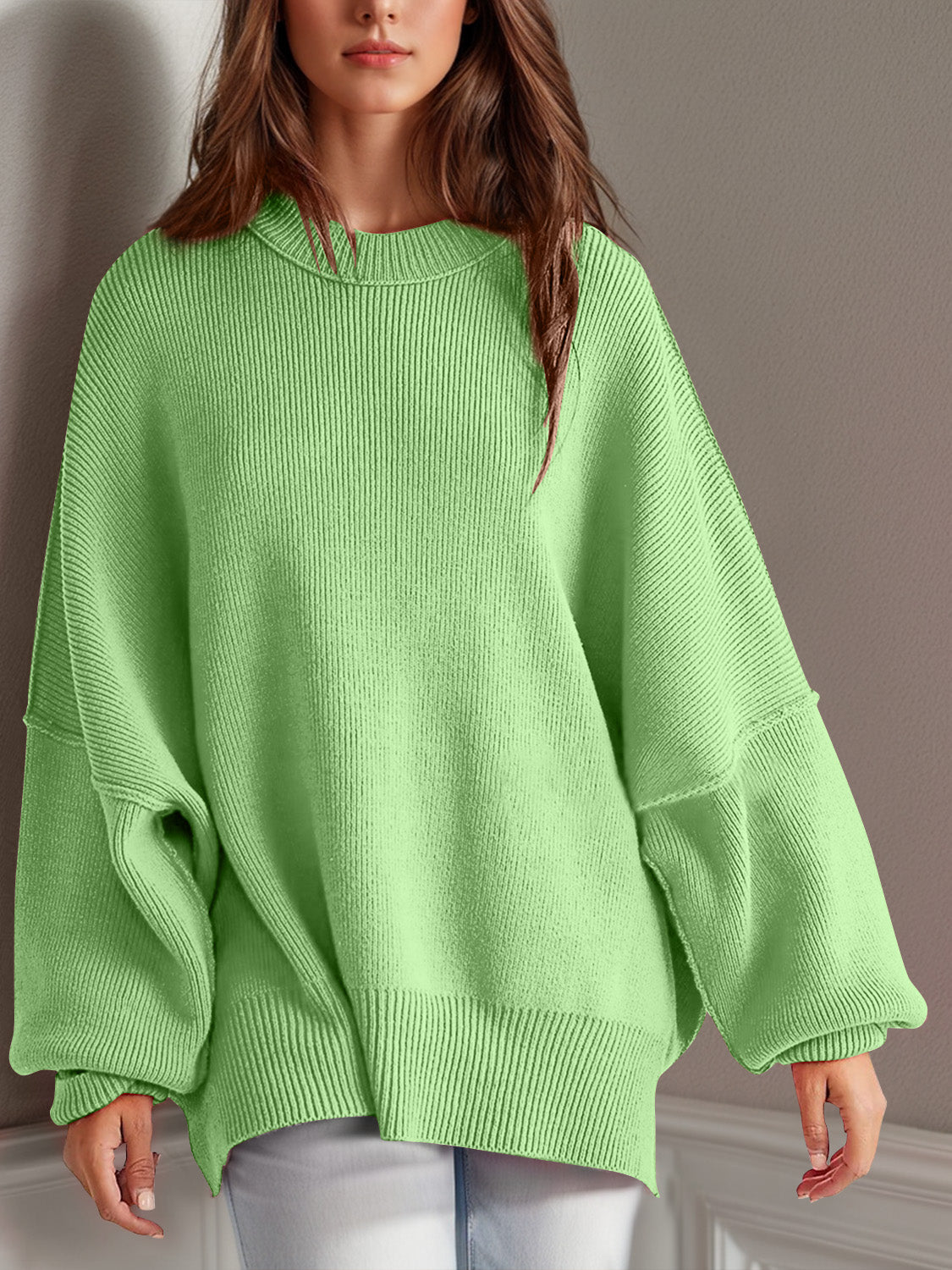 Side Slit Sweater in 12 Colors