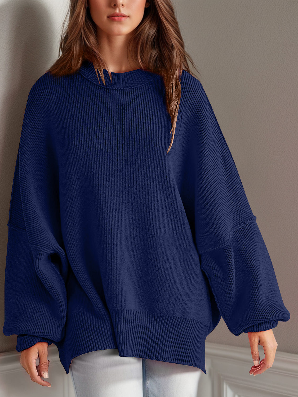 Side Slit Sweater in 12 Colors