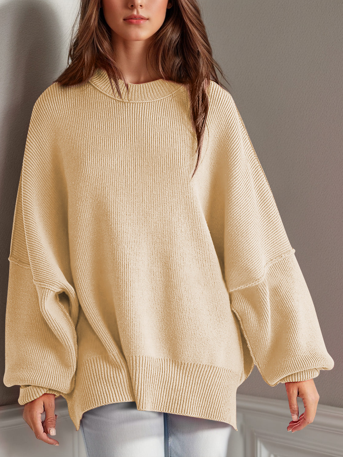 Side Slit Sweater in 12 Colors