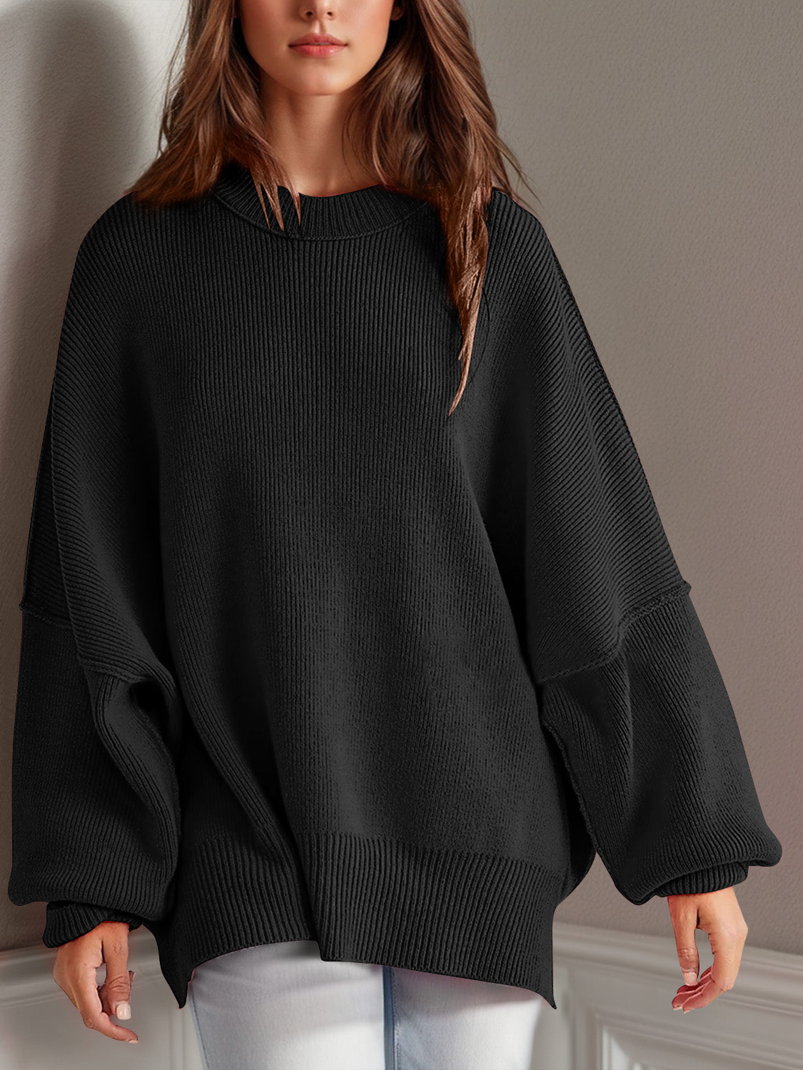 Side Slit Sweater in 12 Colors