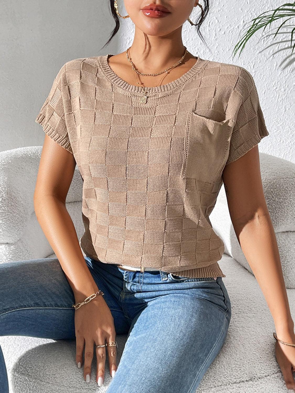 Square Knit Top in 7 Colors - Olive Ave