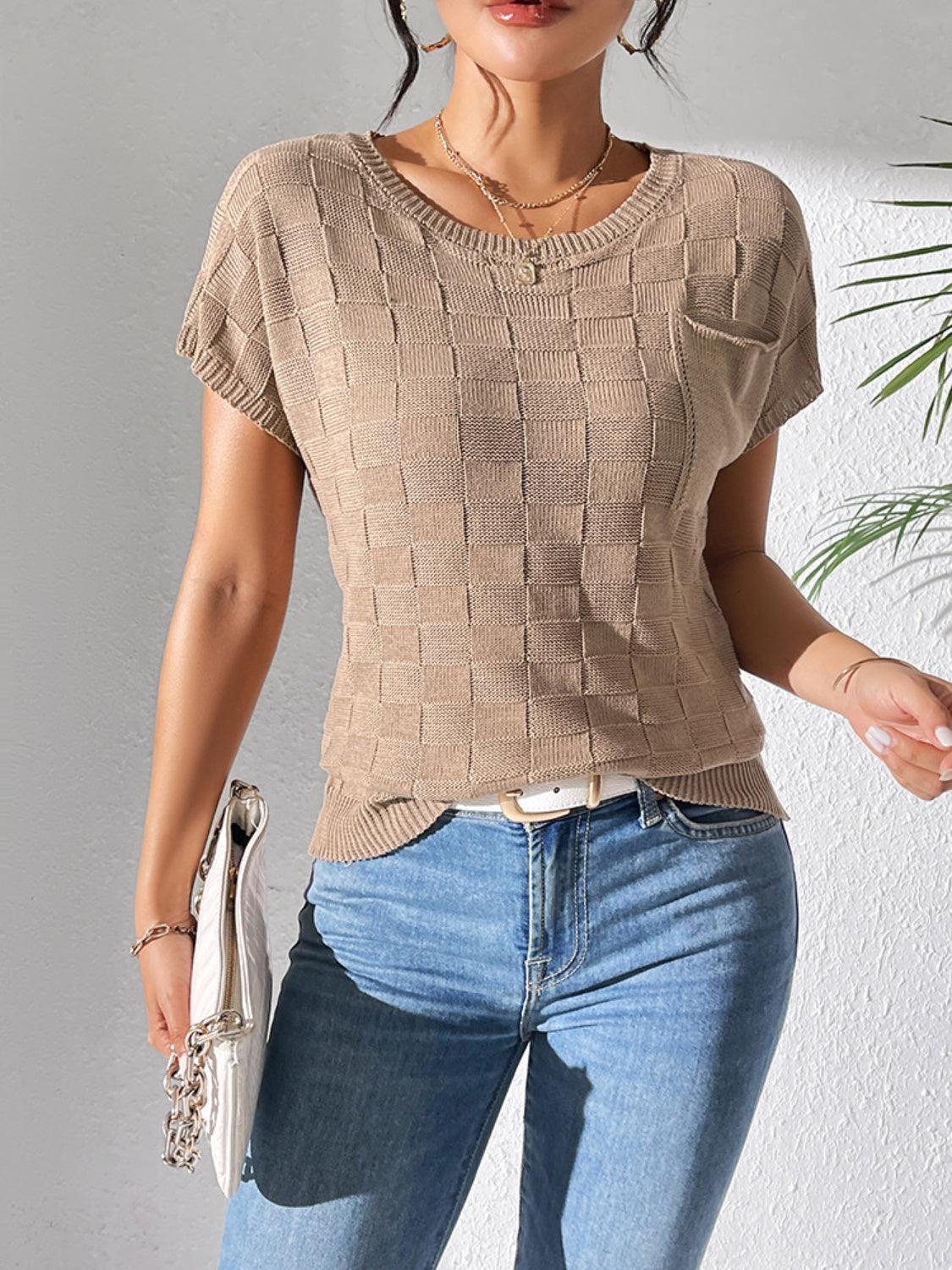 Square Knit Top in 7 Colors - Olive Ave