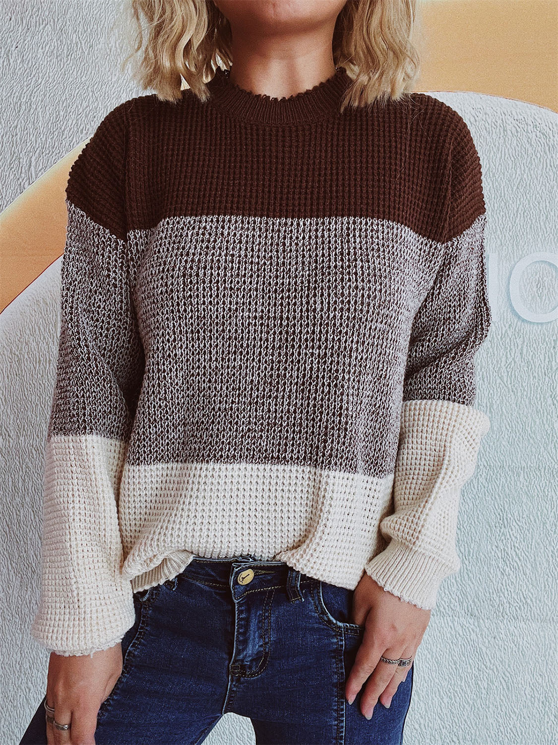 Color Block Sweater in 3 Colors