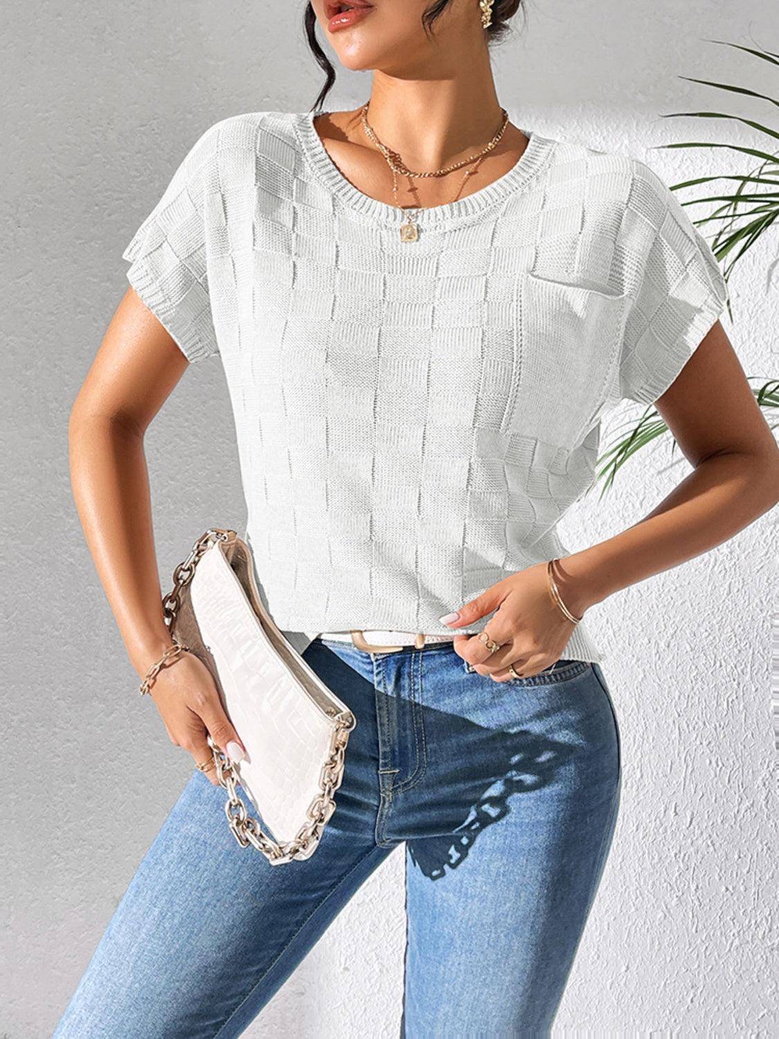 Square Knit Top in 7 Colors - Olive Ave
