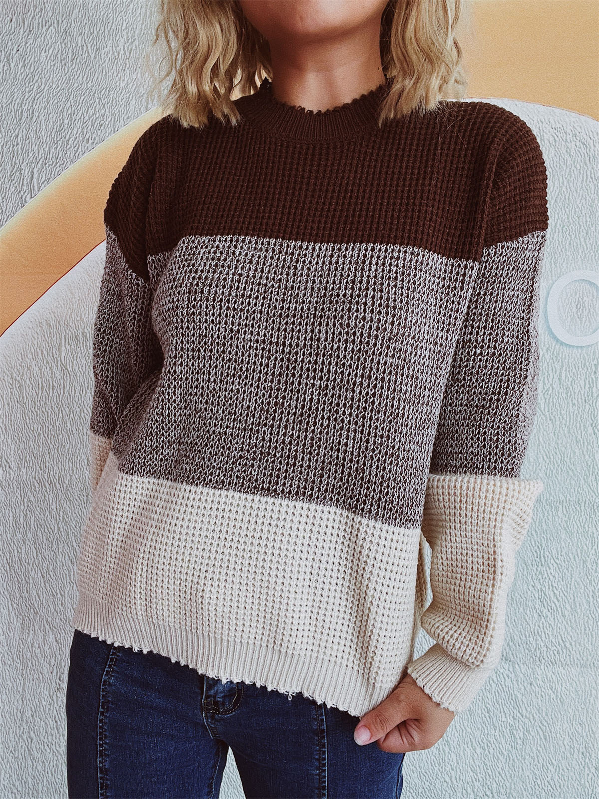 Color Block Sweater in 3 Colors