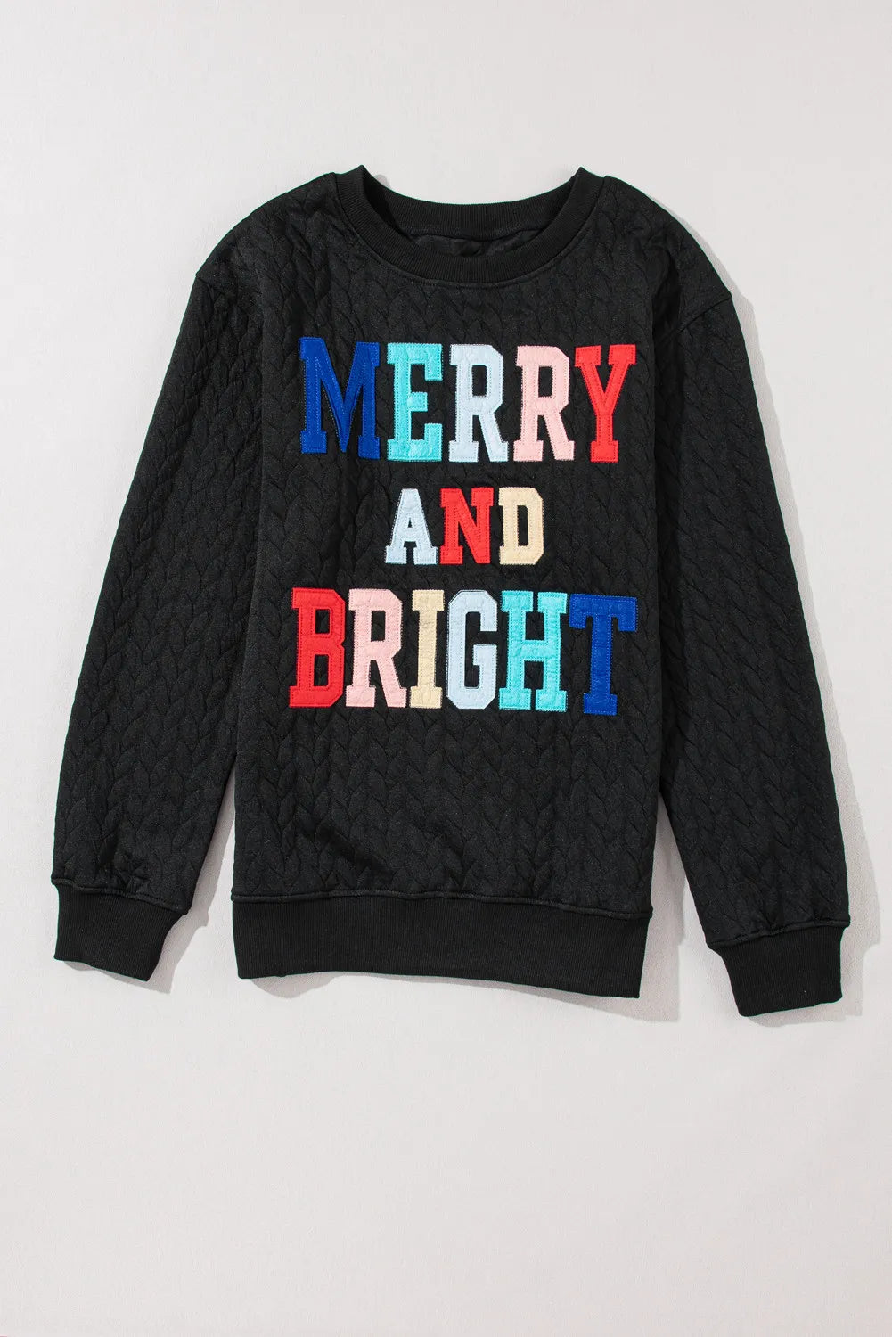 MERRY AND BRIGHT Cable Knit Top