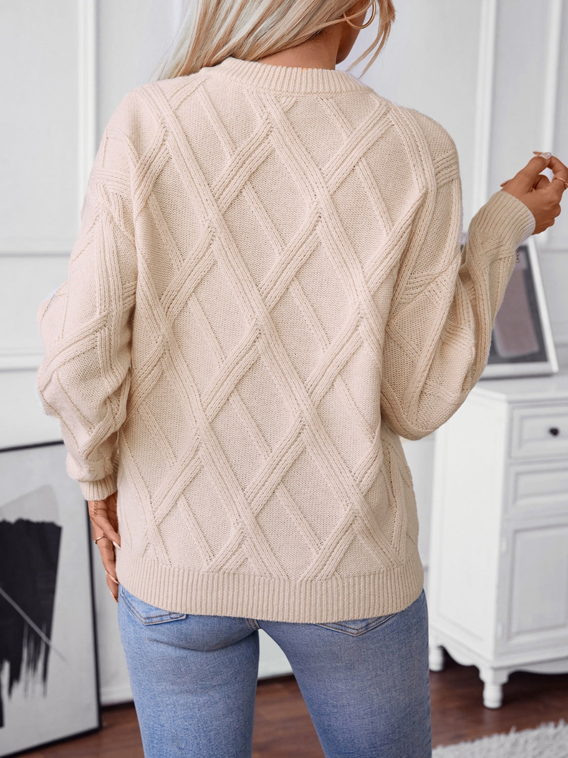 Geometric Sweater in 2 Colors