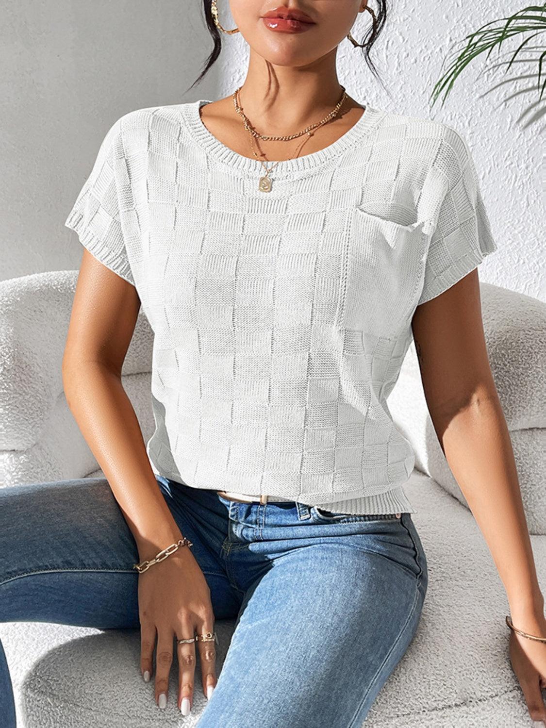 Square Knit Top in 7 Colors - Olive Ave