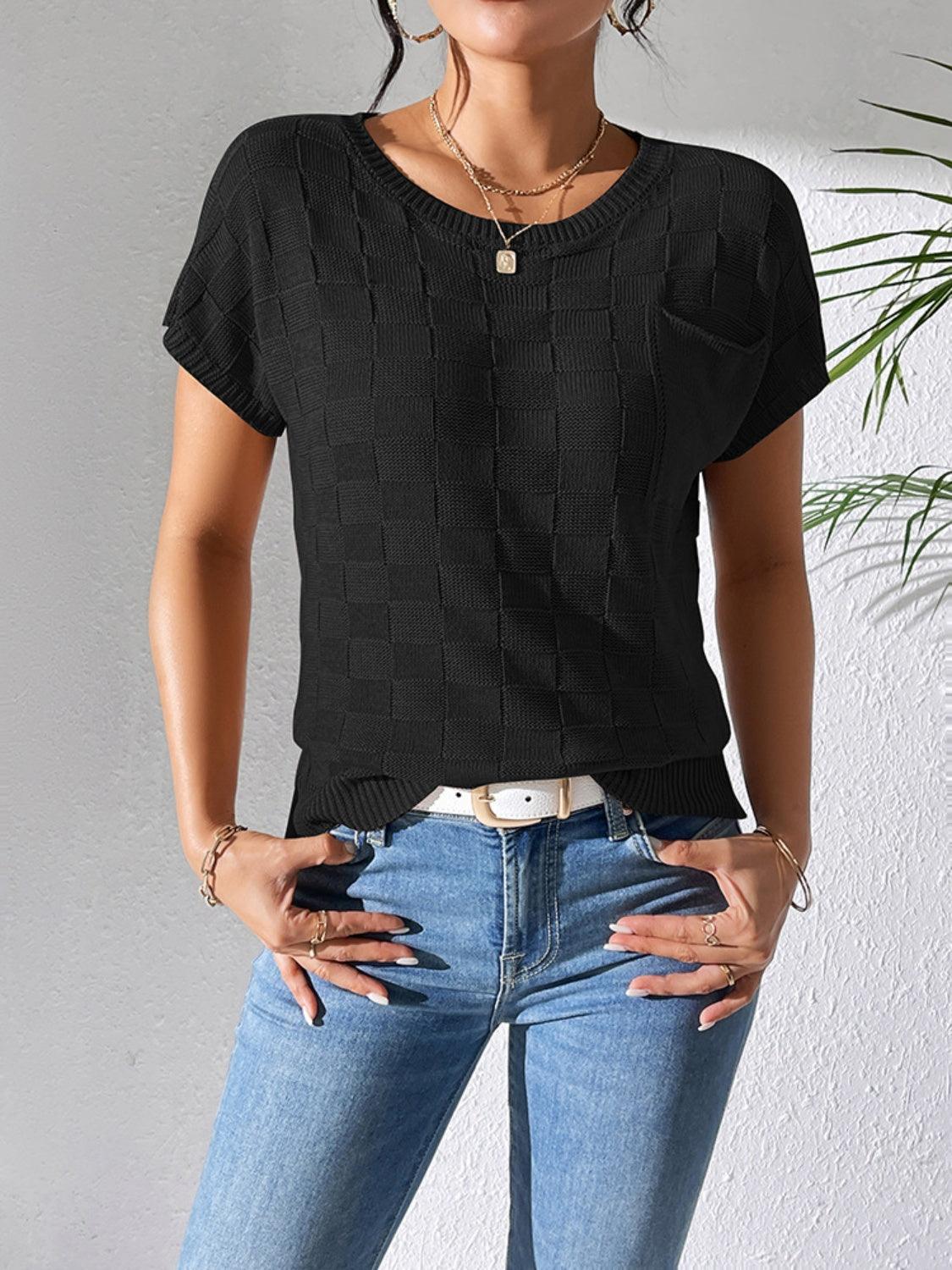 Square Knit Top in 7 Colors - Olive Ave