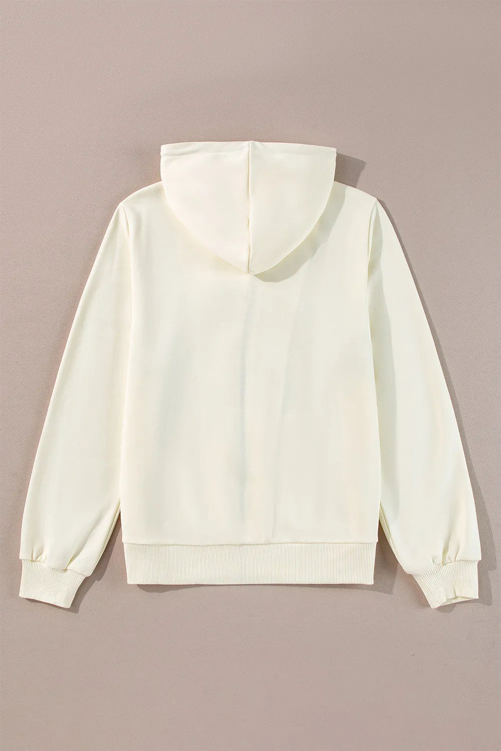 Contrast Zip Up Hoodie