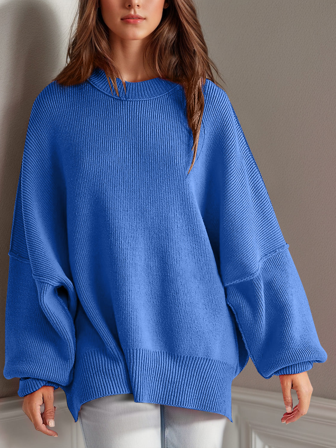 Side Slit Sweater in 12 Colors