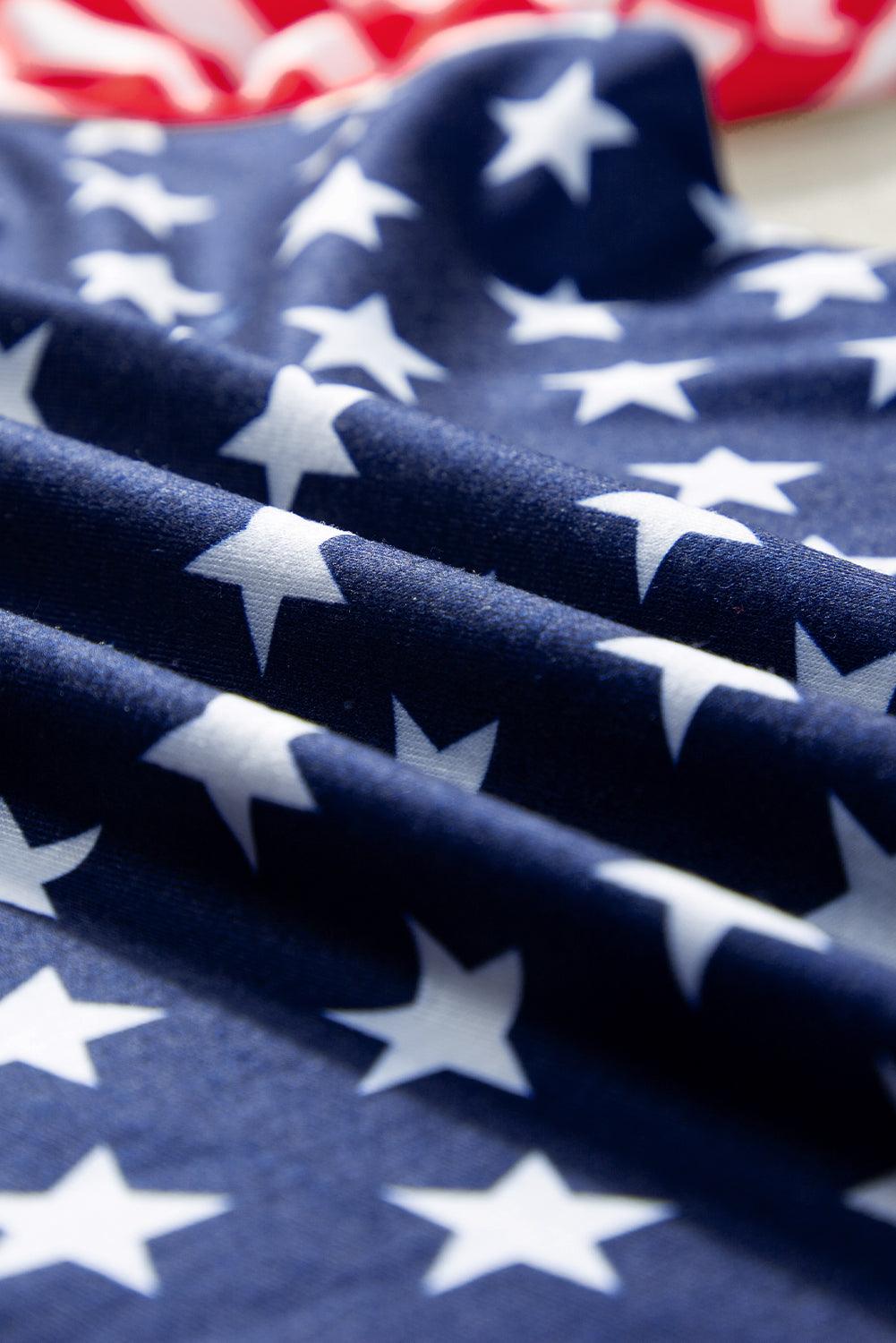 Stars and Stripes Short Sleeve Top - Olive Ave