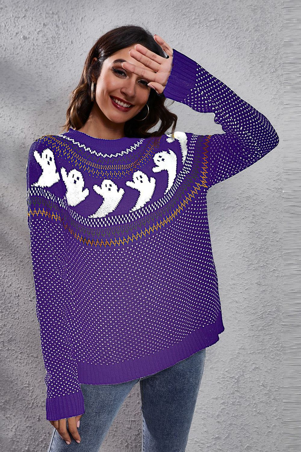 Halloween Sweater in 7 Patterns and Colors