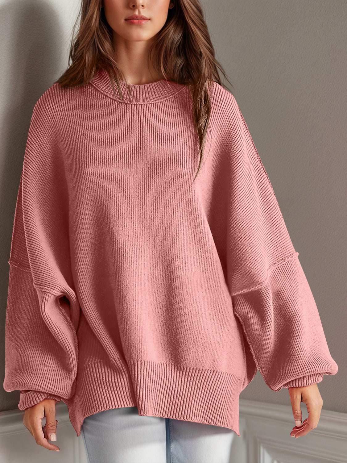 Side Slit Sweater in 12 Colors