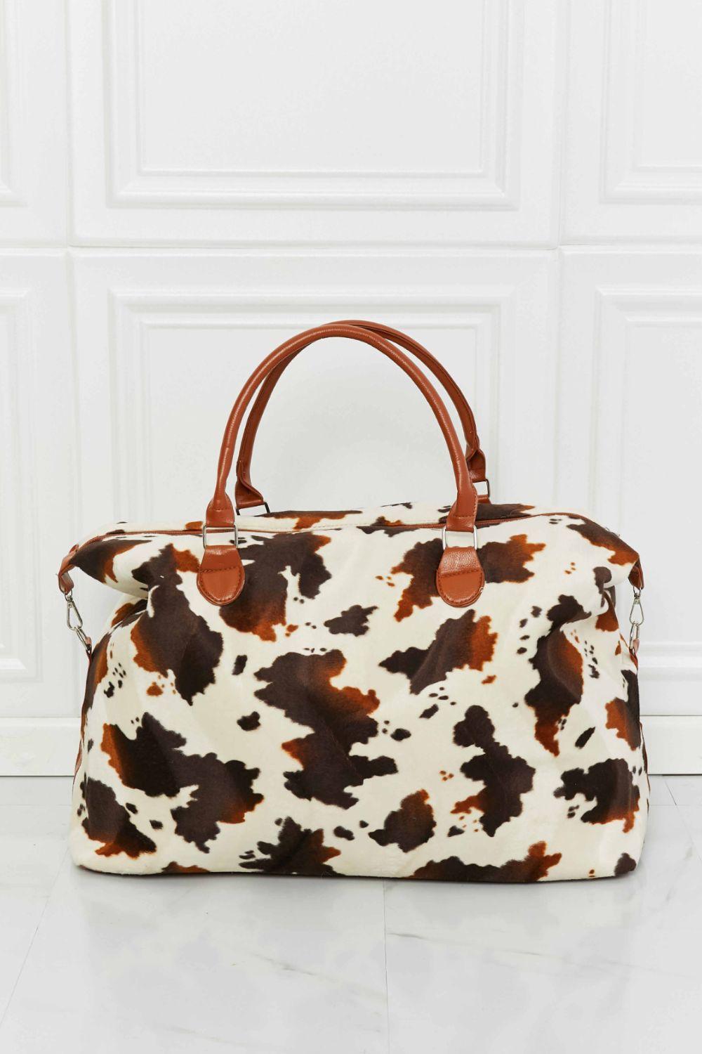 Animal Print Plush Weekender Bag - Olive Ave