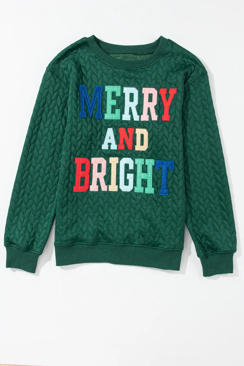 MERRY AND BRIGHT Cable Knit Top