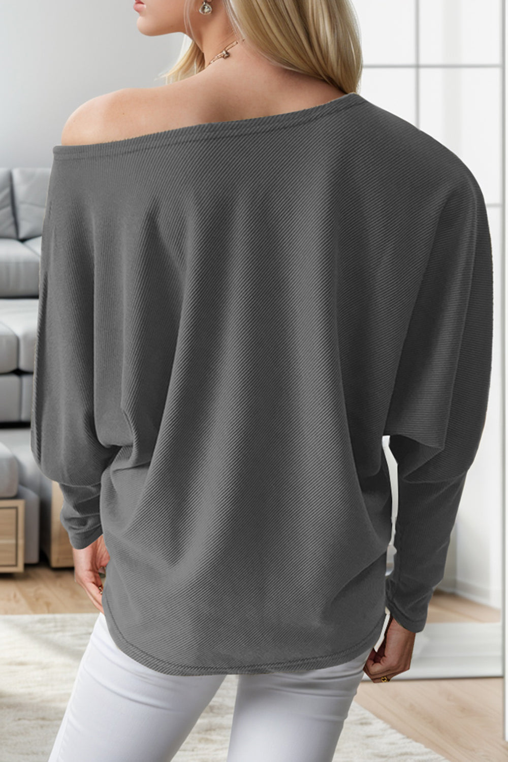Boat Neck Sweatshirt in 4 Colors
