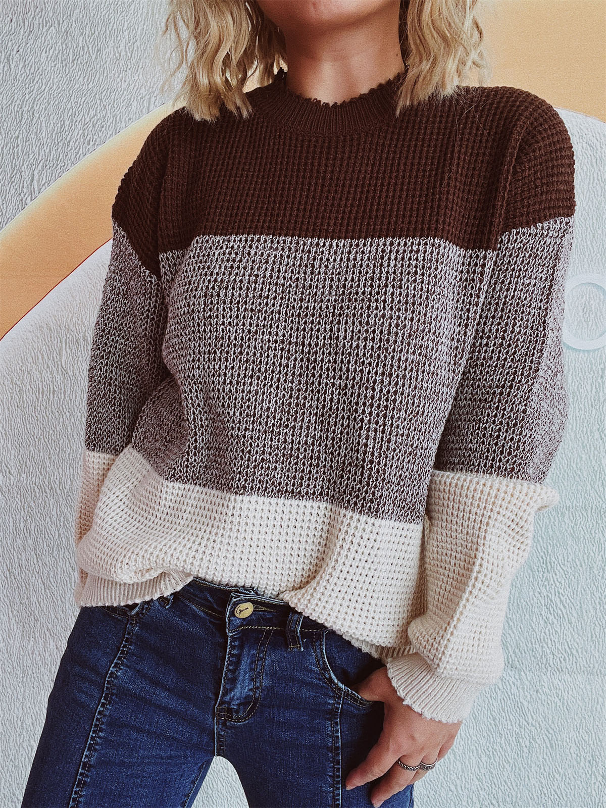 Color Block Sweater in 3 Colors