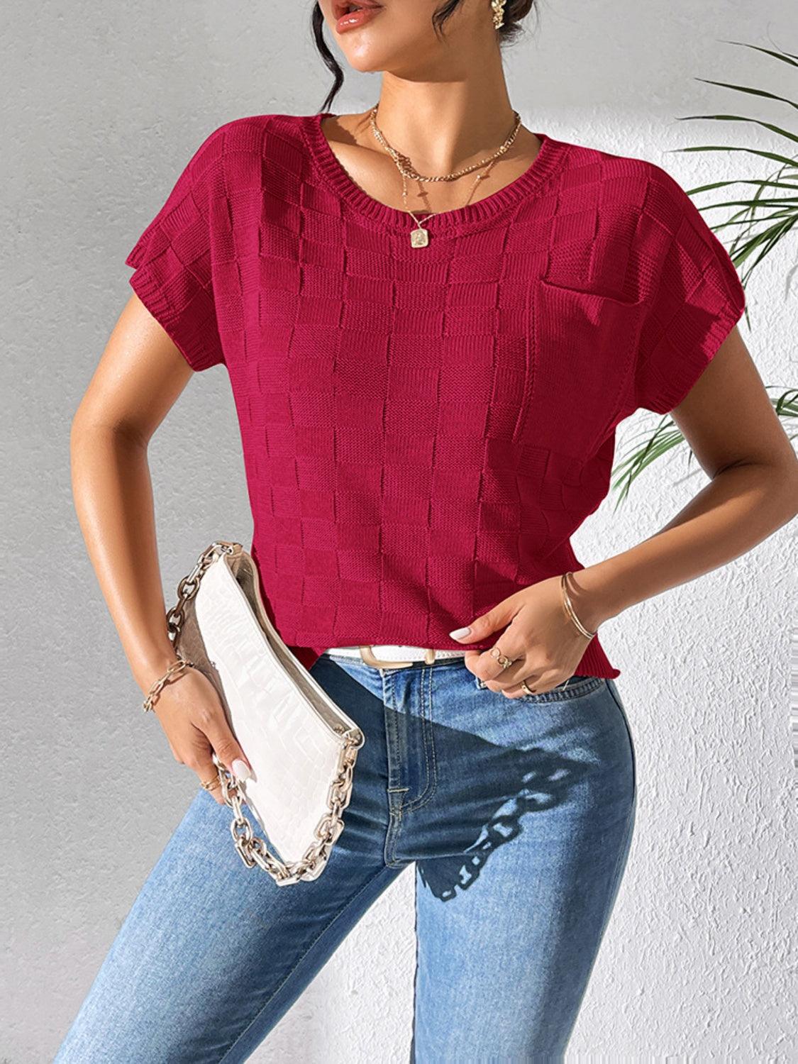 Square Knit Top in 7 Colors - Olive Ave