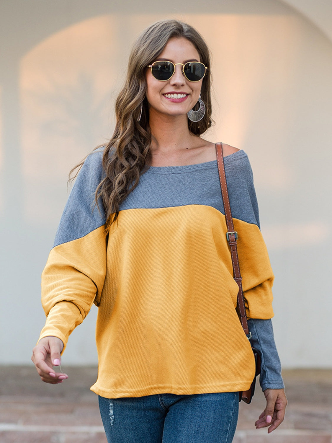 Boat Neck Sweatshirt in 4 Colors