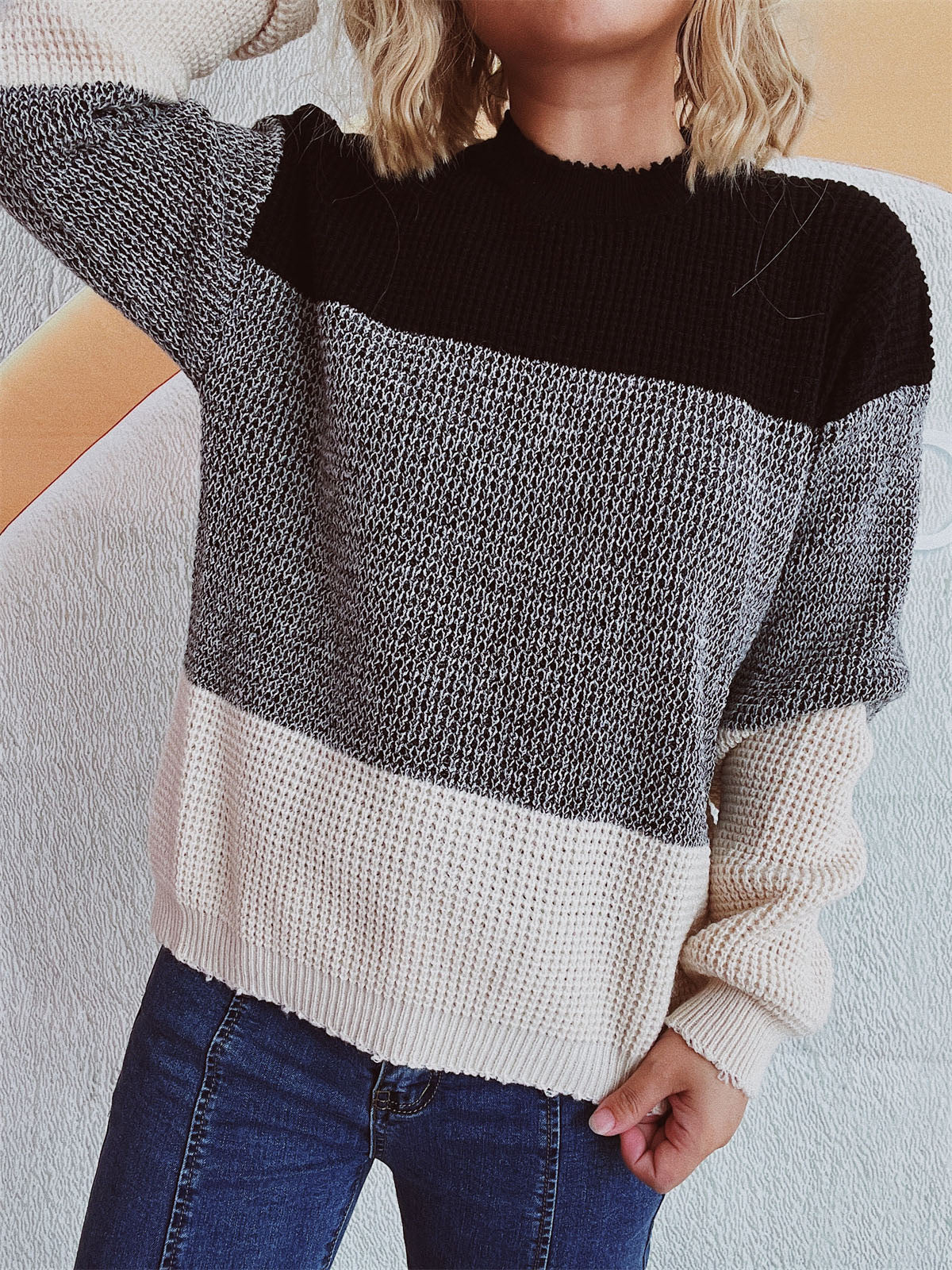 Color Block Sweater in 3 Colors