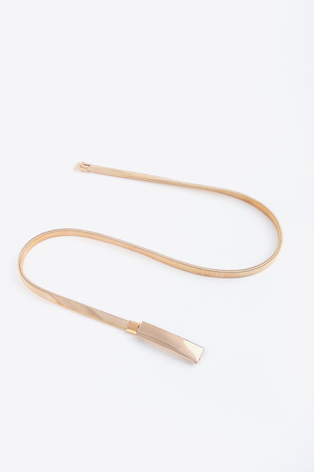 Elastic Iron Skinny Belt - Olive Ave