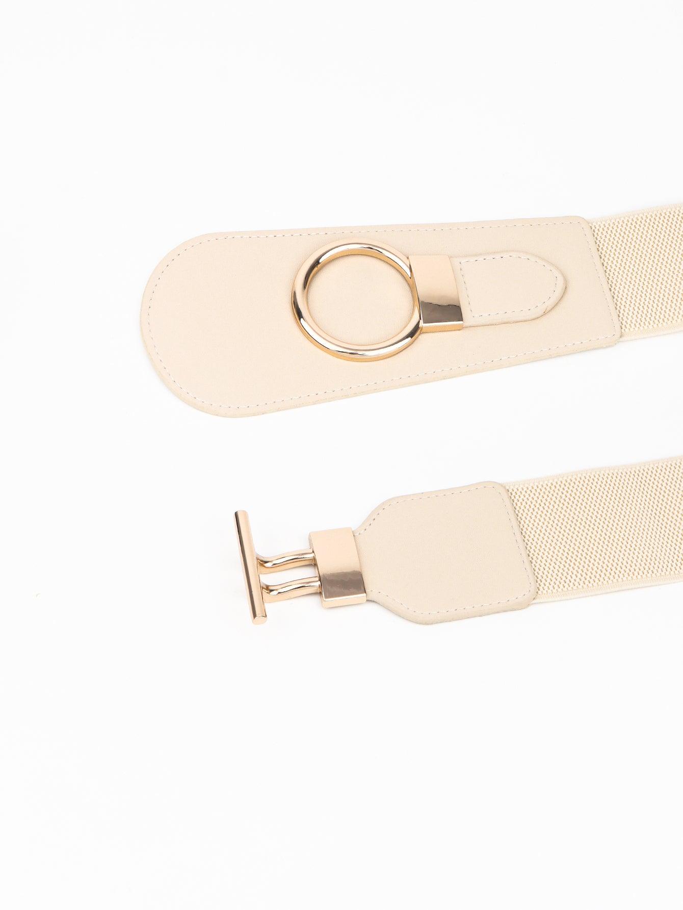 Elastic Wide Belt with Buckle - Olive Ave