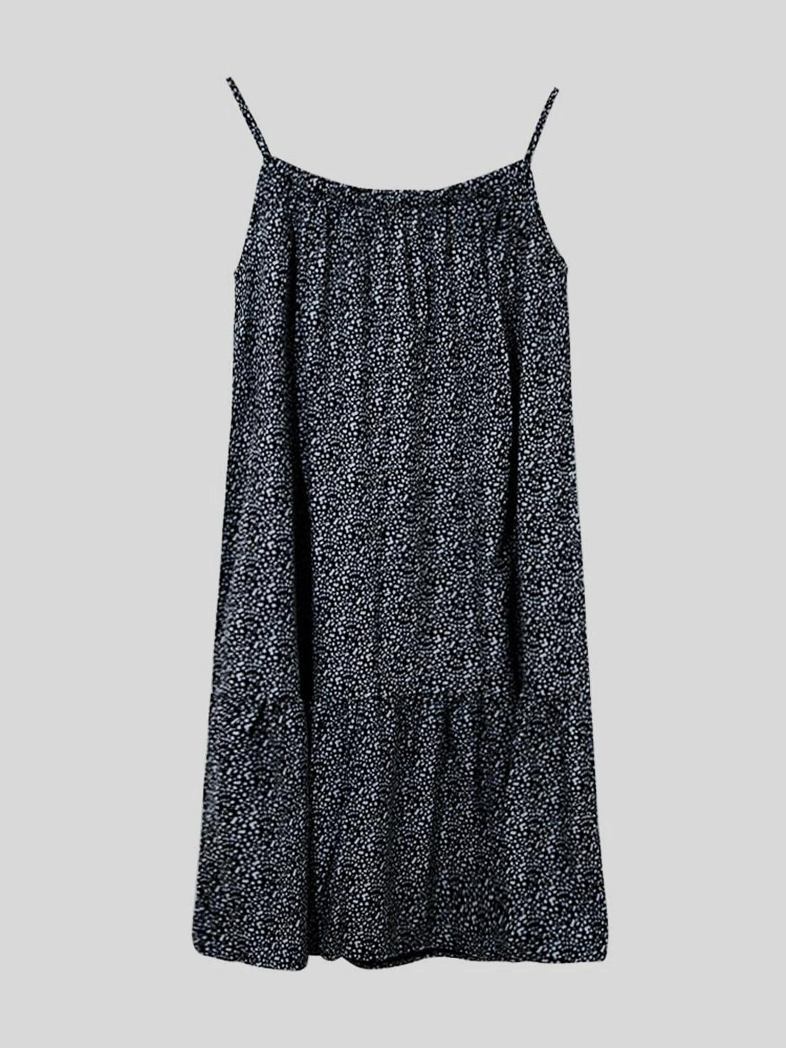 Full Size Printed Sleeveless Mini Cami Dress in 8 Colors - Olive Ave