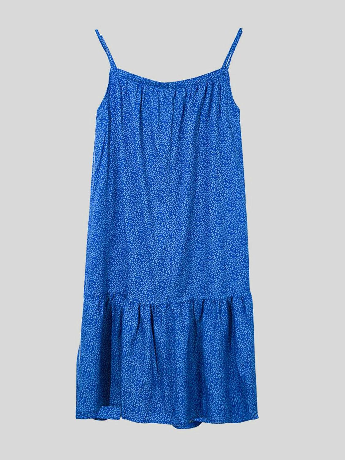 Full Size Printed Sleeveless Mini Cami Dress in 8 Colors - Olive Ave