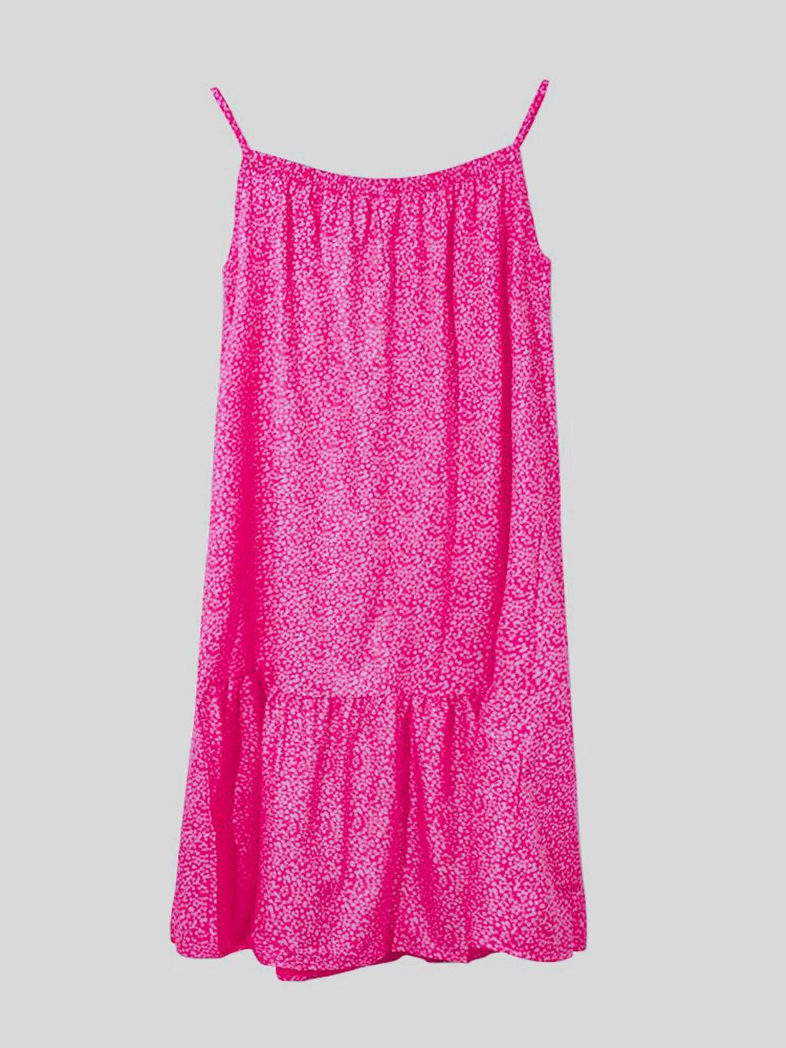 Full Size Printed Sleeveless Mini Cami Dress in 8 Colors - Olive Ave