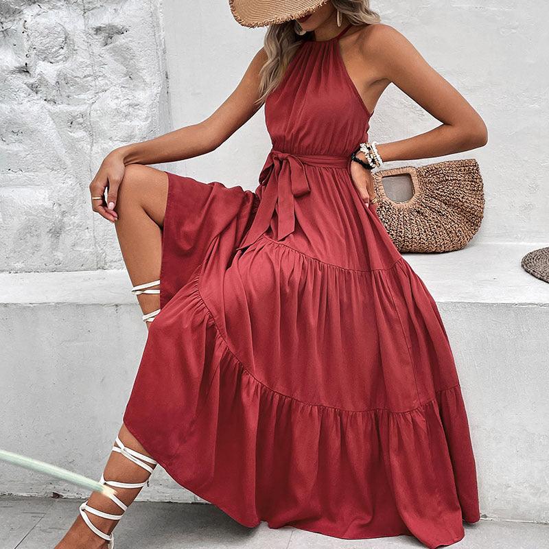 Grecian Tiered Midi Dress - Olive Ave
