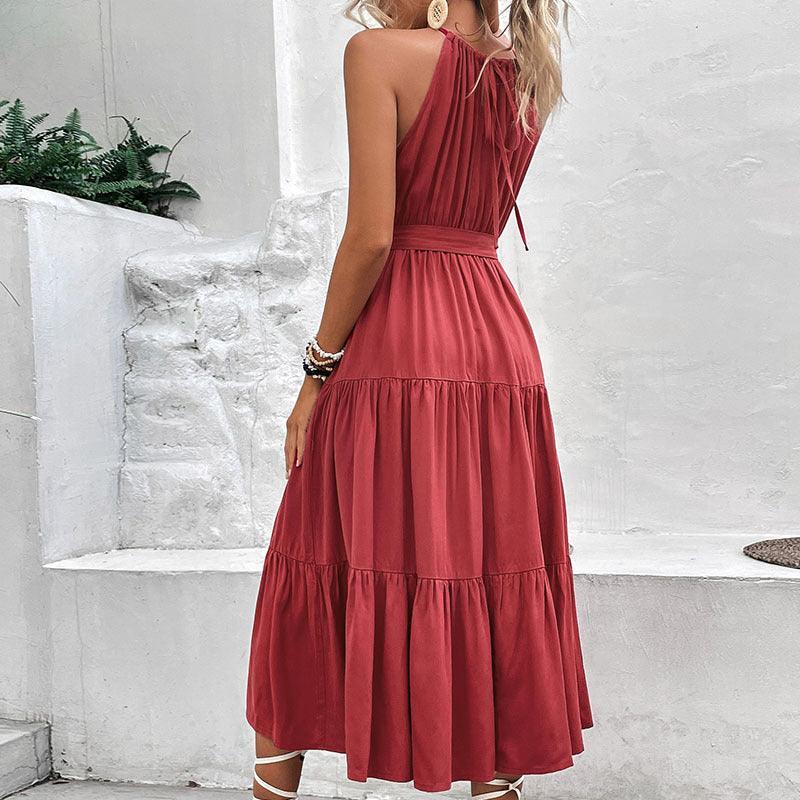 Grecian Tiered Midi Dress - Olive Ave