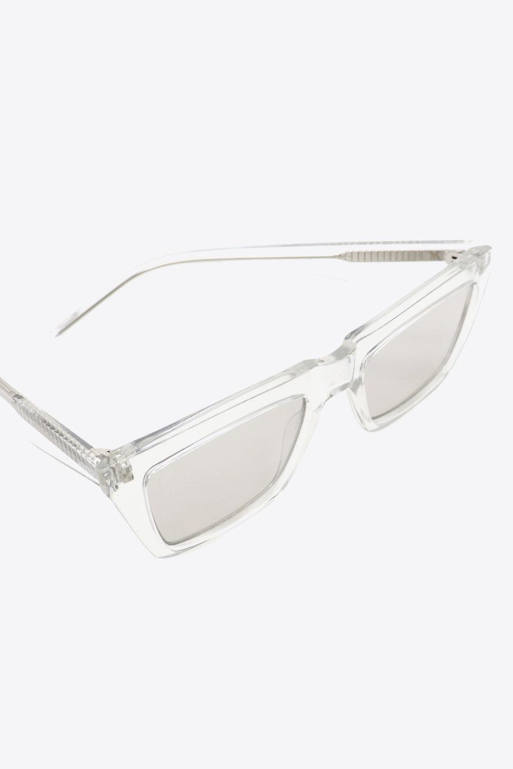 Rectangle Sunglasses in Light Gray - Olive Ave