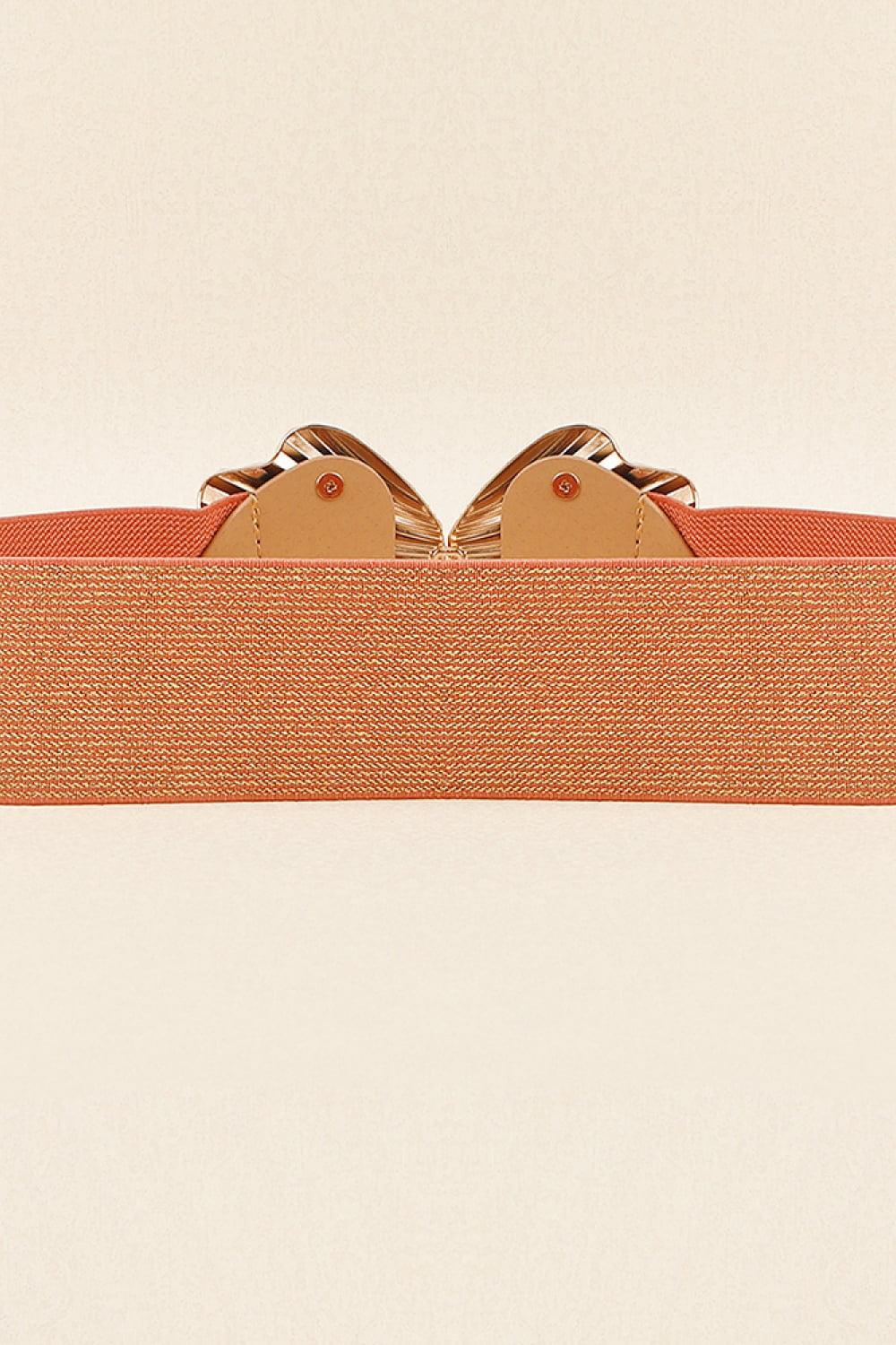 Shell Buckle Elastic Belt - Olive Ave