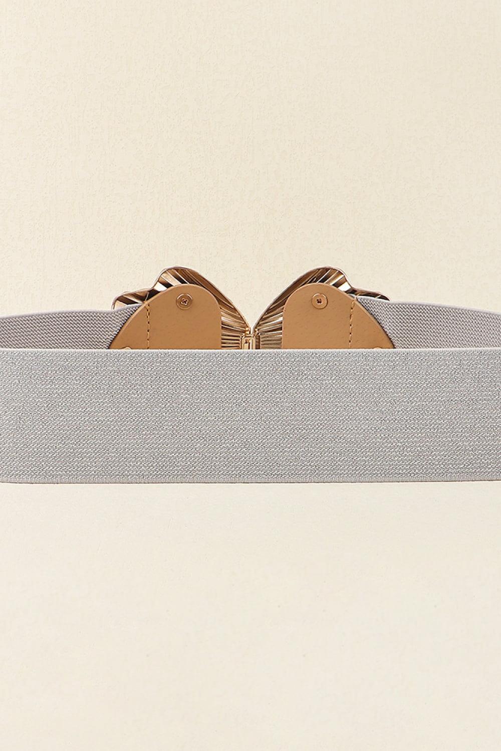 Shell Buckle Elastic Belt - Olive Ave