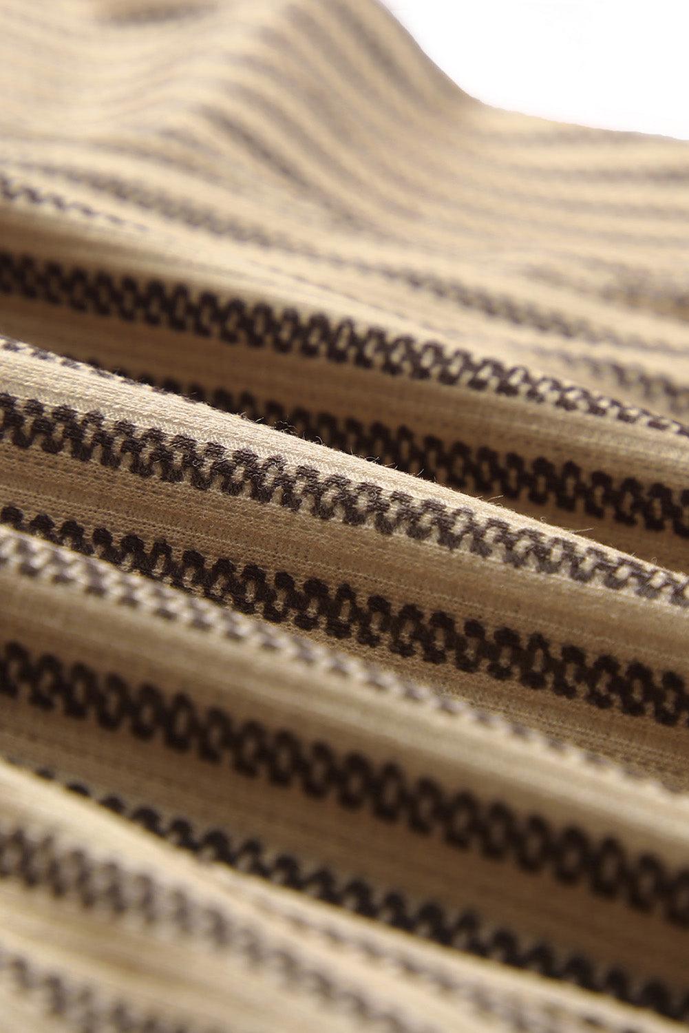 Striped Flutter Sleeve Tank - Olive Ave