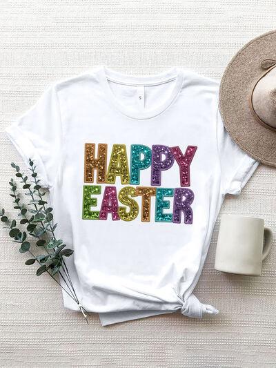 HAPPY EASTER Short Sleeve T-Shirt - Olive Ave
