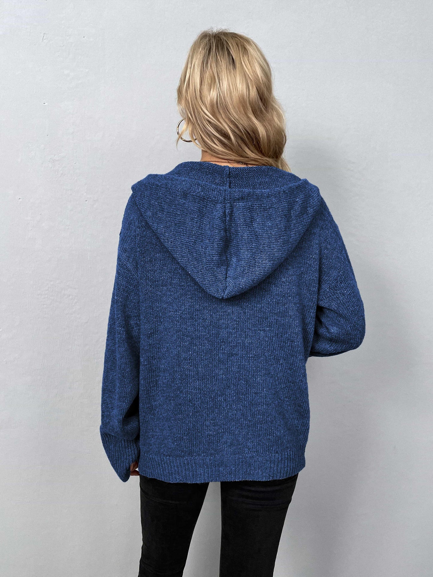 Button-Down Hooded Sweater - Olive Ave