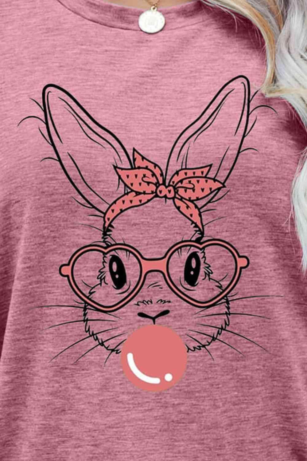 Easter Bunny Bubble Gum Graphic T-Shirt - Olive Ave