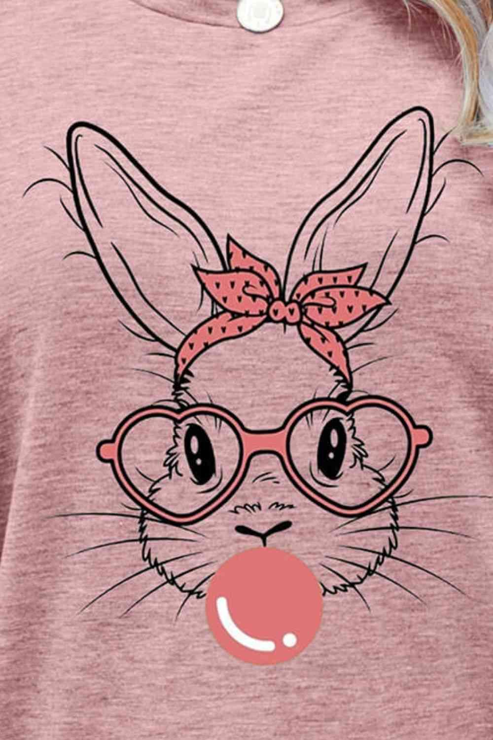 Easter Bunny Bubble Gum Graphic T-Shirt - Olive Ave