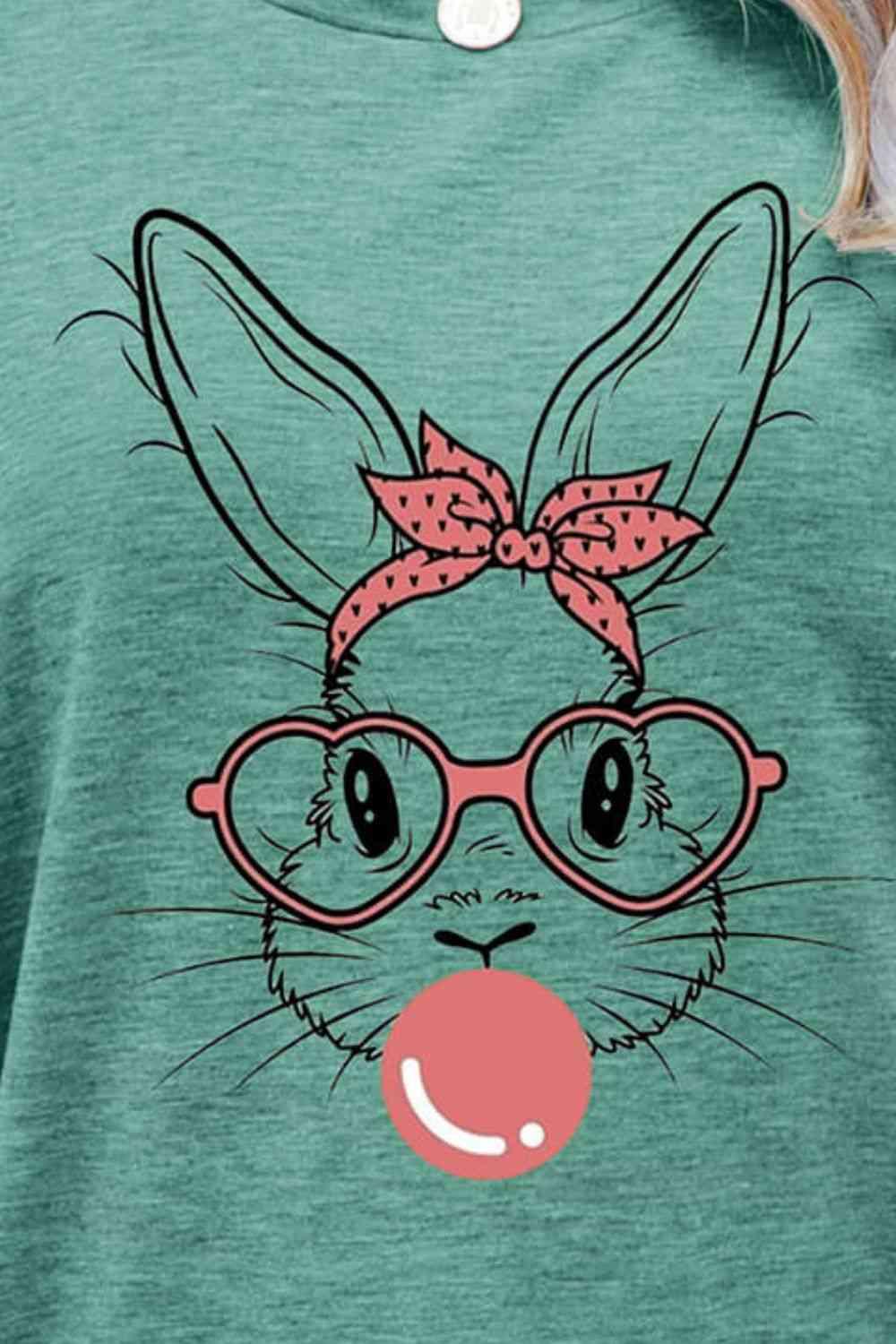 Easter Bunny Bubble Gum Graphic T-Shirt - Olive Ave