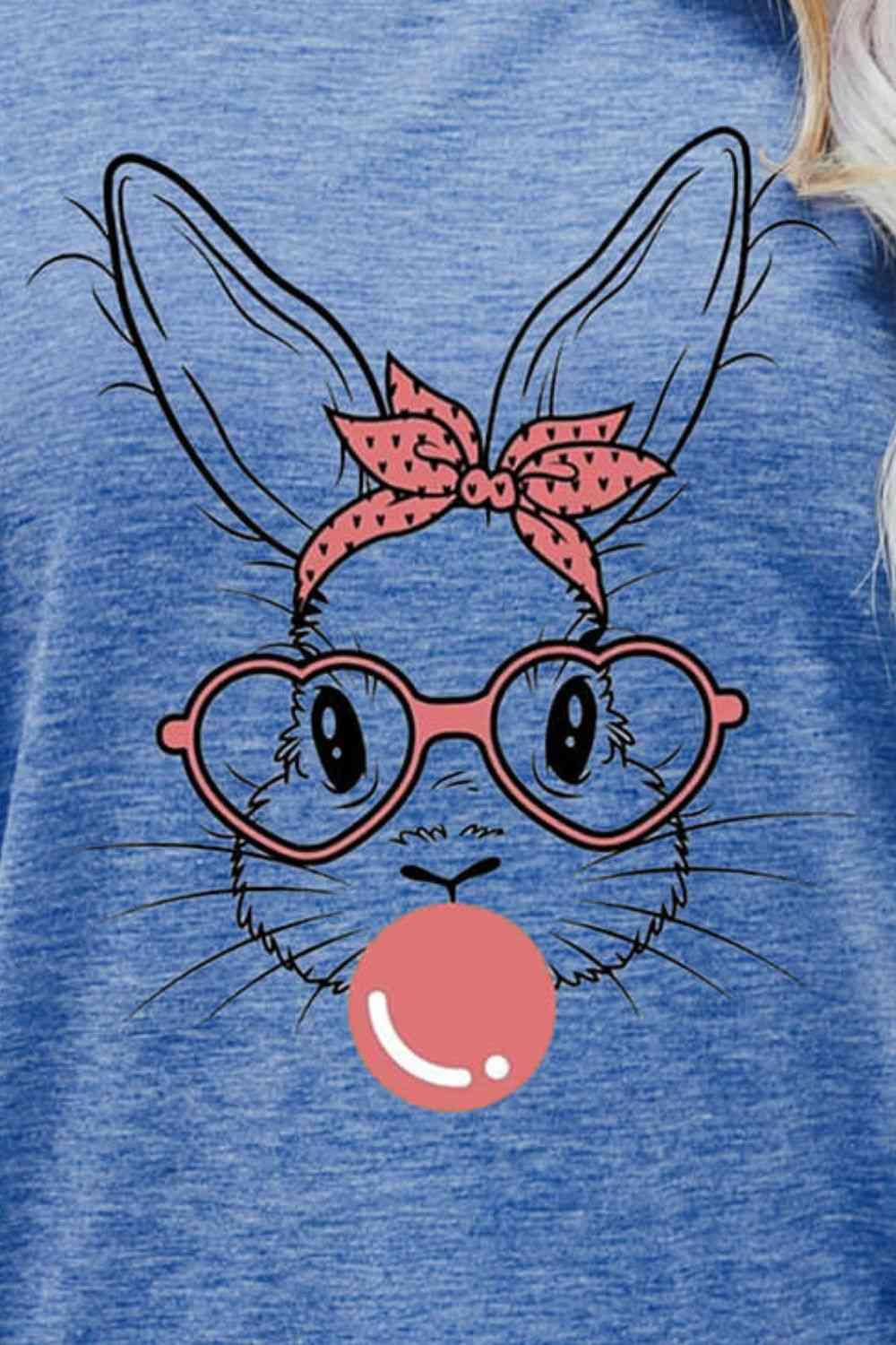 Easter Bunny Bubble Gum Graphic T-Shirt - Olive Ave