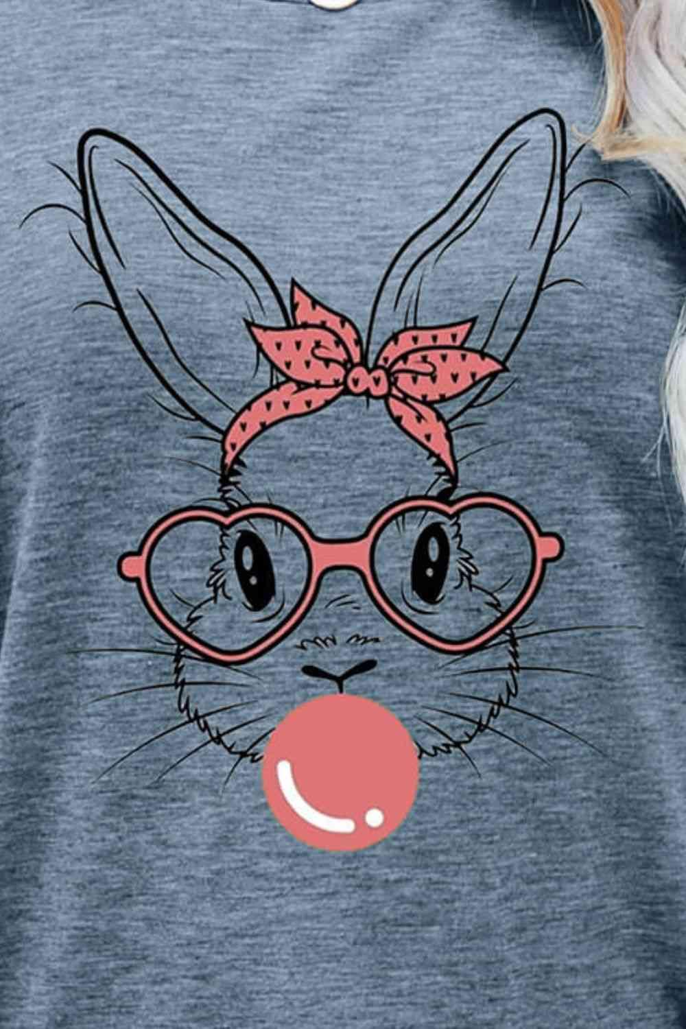 Easter Bunny Bubble Gum Graphic T-Shirt - Olive Ave