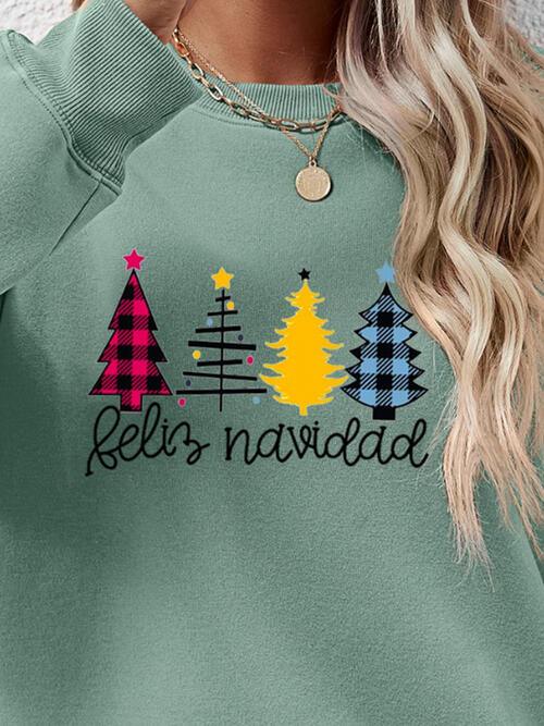 Feliz Navidad Sweatshirt - Olive Ave