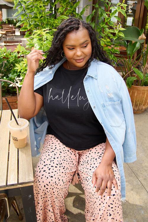Full Size HALLELUJAH T-Shirt - Olive Ave