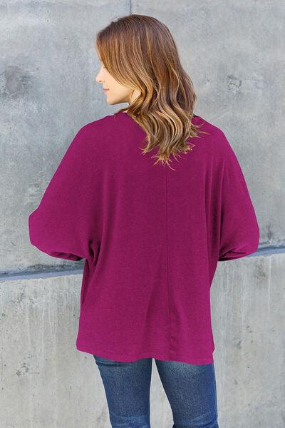 Full Size Long Sleeve T-Shirt in 8 Colors - Olive Ave
